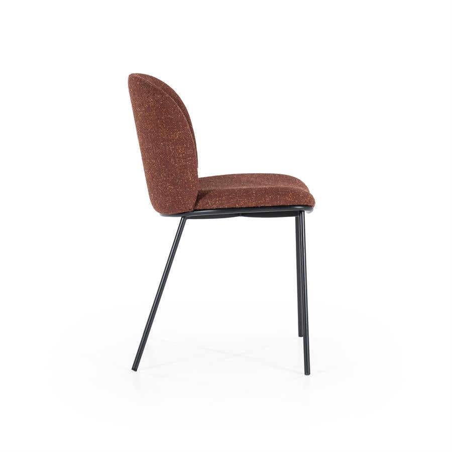 Eetkamerstoel Clypso | Terracota Polyester