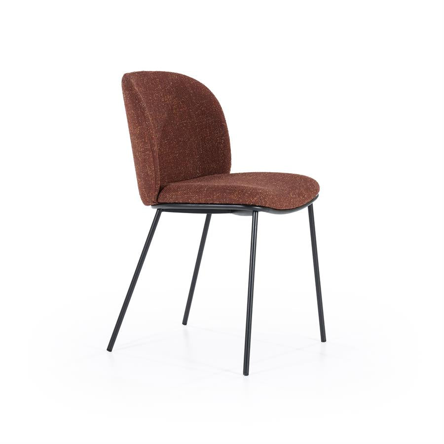 Eetkamerstoel Clypso | Terracota Polyester