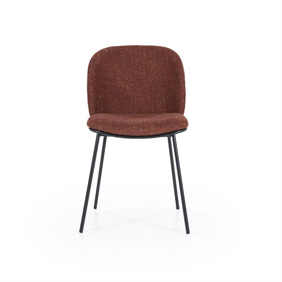 Eetkamerstoel Clypso | Terracota Polyester