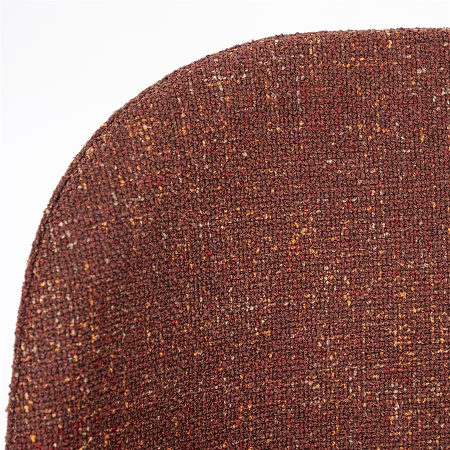 Eetkamerstoel Clypso | Terracota Polyester