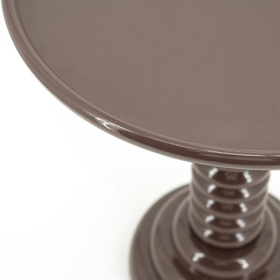Bijzettafel Basco | Bruin Aluminium