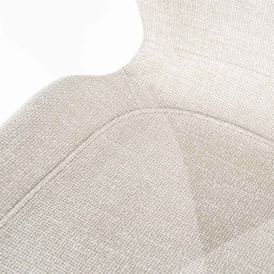Eetkamerstoel Spinner | Beige Polyester
