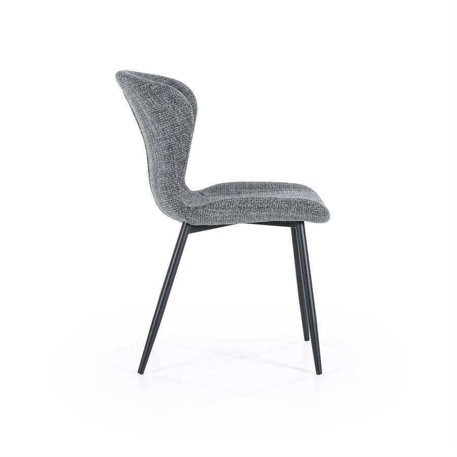 Eetkamerstoel Spinner | Grijs Polyester