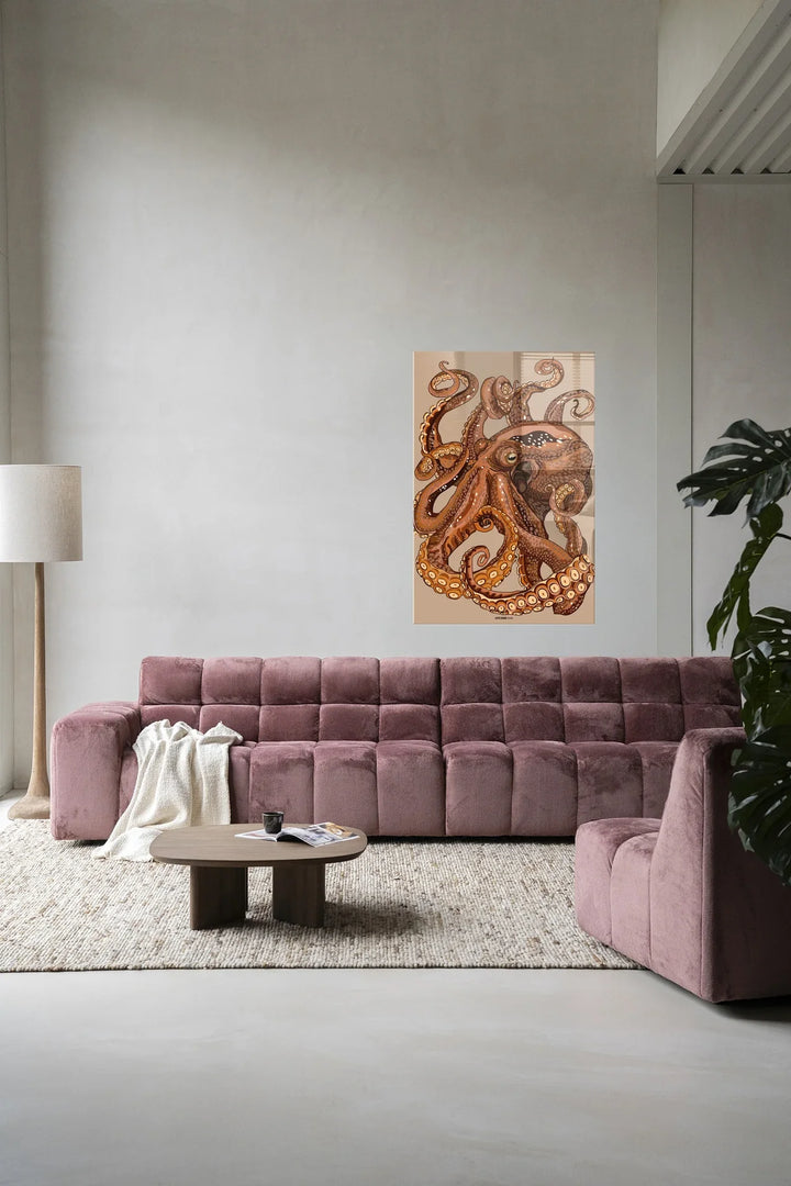 Pulpo - Moderne Wanddecoratie | Artprint, Glass Art & Wandkleed