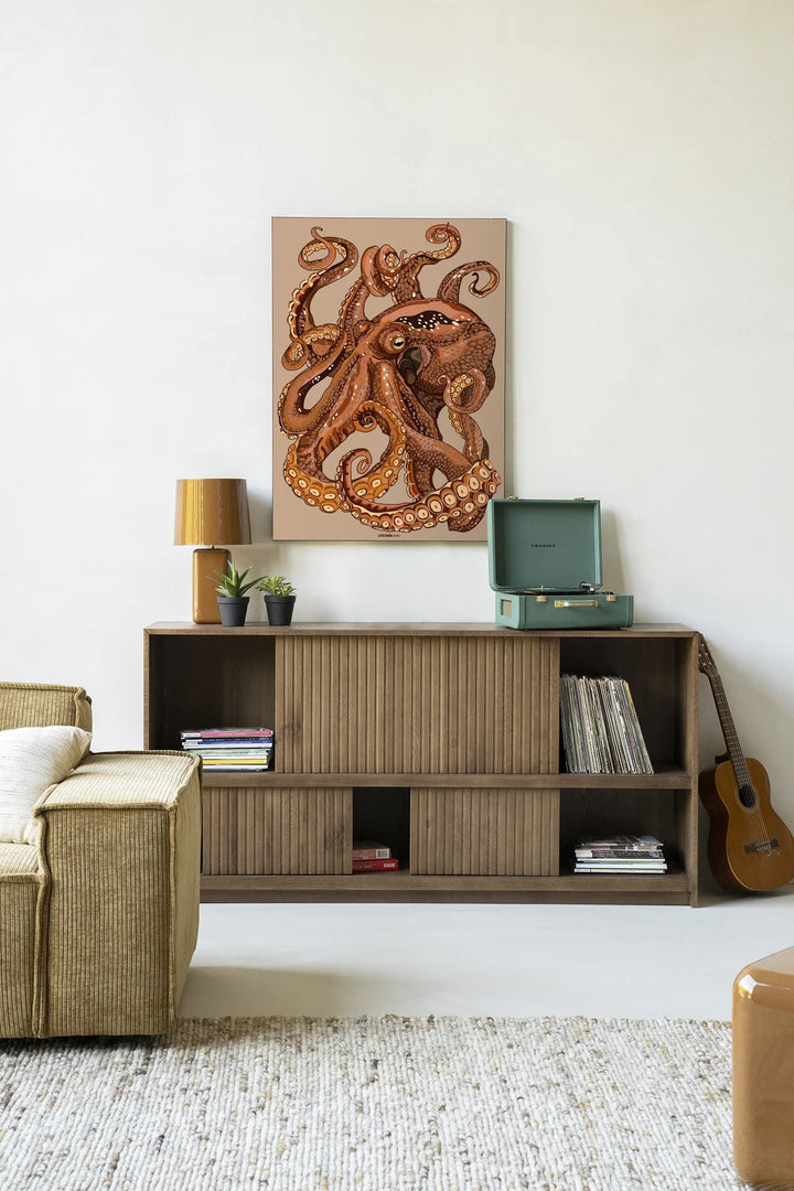 Pulpo - Moderne Wanddecoratie | Artprint, Glass Art & Wandkleed