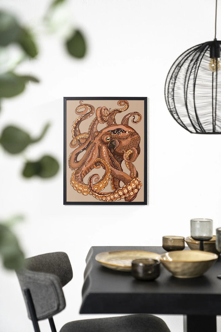 Pulpo - Moderne Wanddecoratie | Artprint, Glass Art & Wandkleed