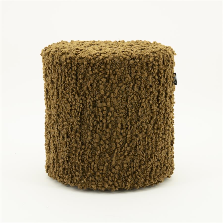 Poef Vista | Mosterdgeel Polyester