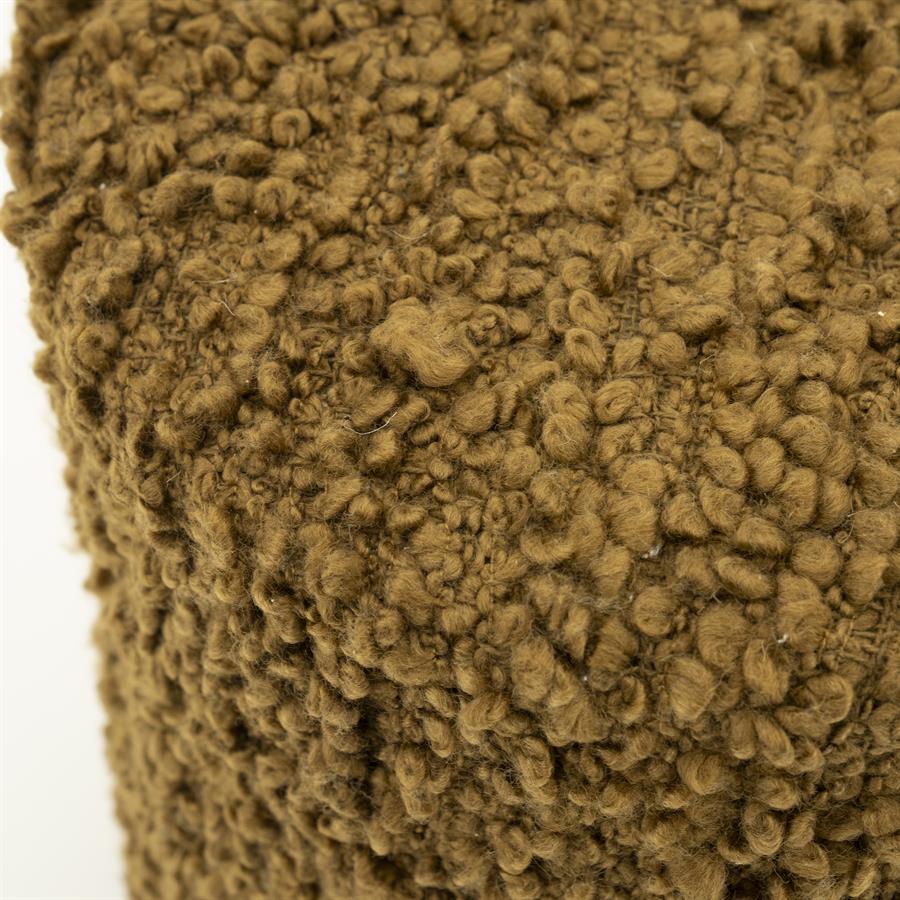 Poef Vista | Mosterdgeel Polyester