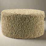 Poef Vista | Beige Polyester