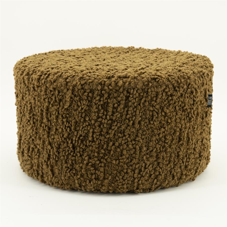 Poef Vista | Mosterdgeel Polyester