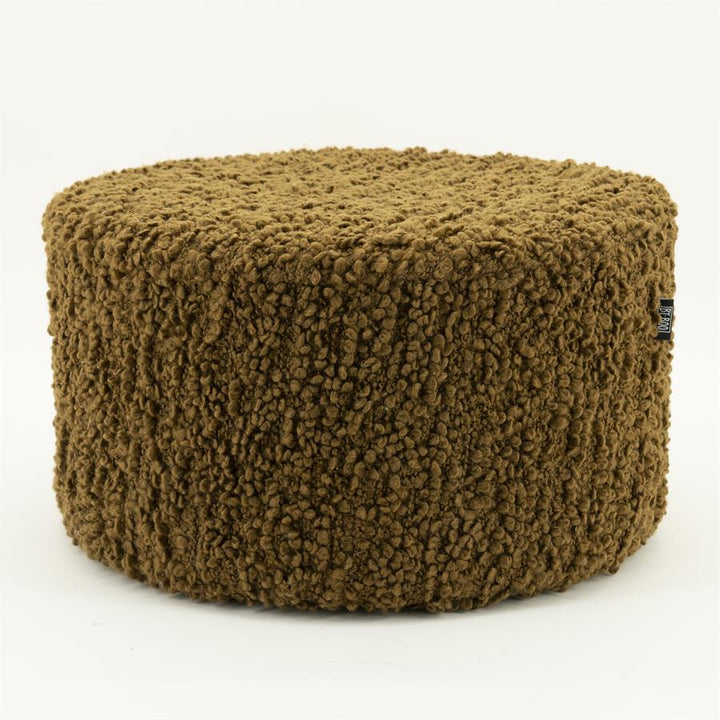 Poef Vista | Mosterdgeel Polyester