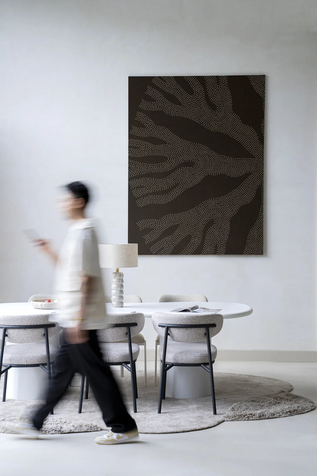 Circle Dark - Moderne Wanddecoratie | Artprint, Glass Art & Wandkleed