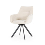 Eetkamerstoel Bliss | Beige Stof | Met Armleuning