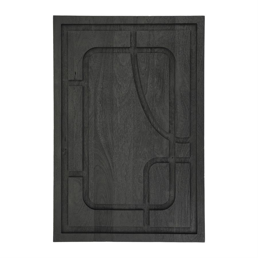 Wand decoratie Sylvia | Zwart Mangohout