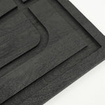Wand decoratie Sylvia | Zwart Mangohout