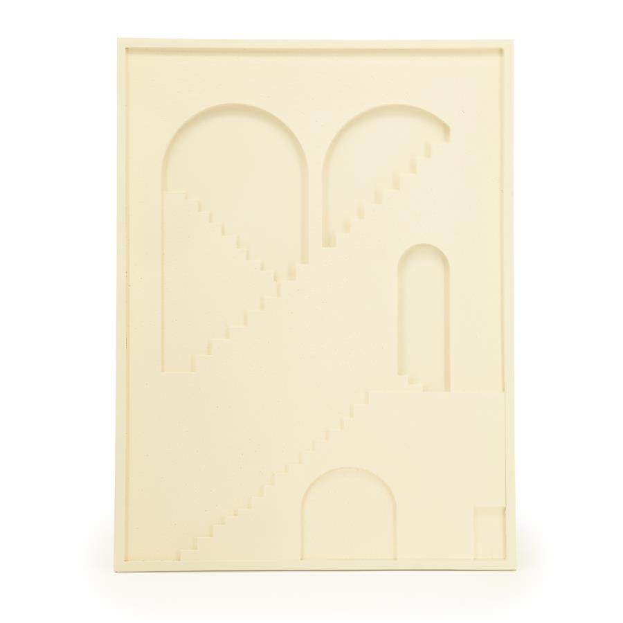 Wand decoratie Pluto | Wit Polyfoam