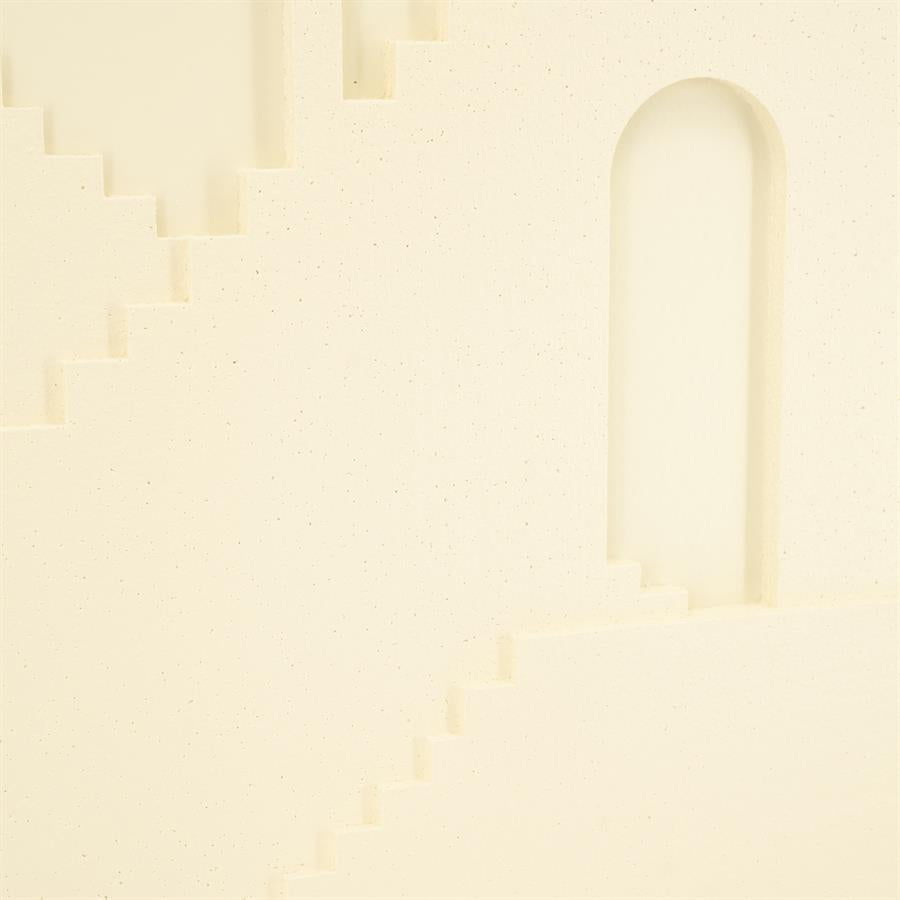 Wand decoratie Pluto | Wit Polyfoam