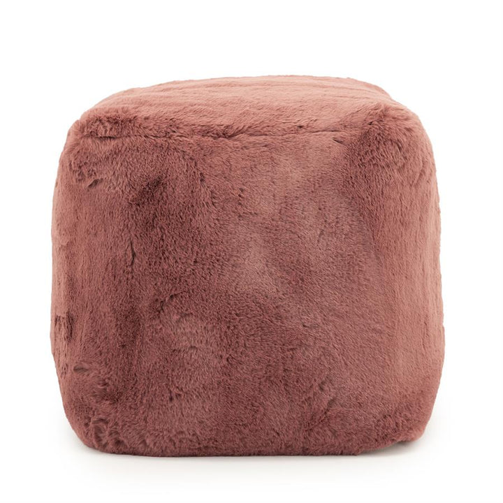 Poef Mosa | Burgundy Polyester
