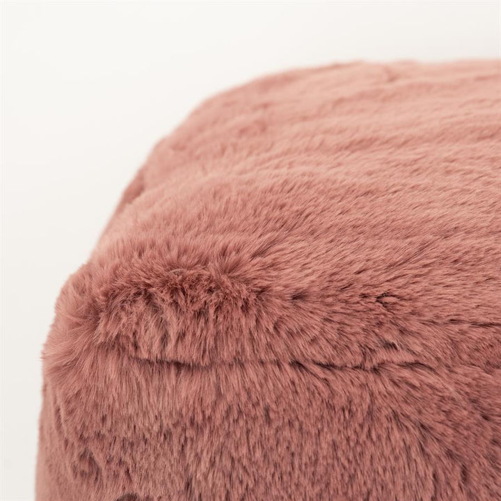 Poef Mosa | Burgundy Polyester