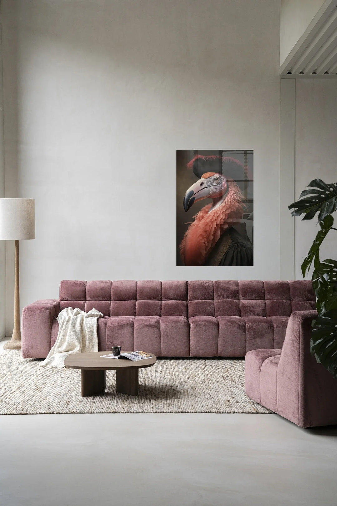 Flamingo - Moderne Wanddecoratie | Artprint, Glass Art & Wandkleed
