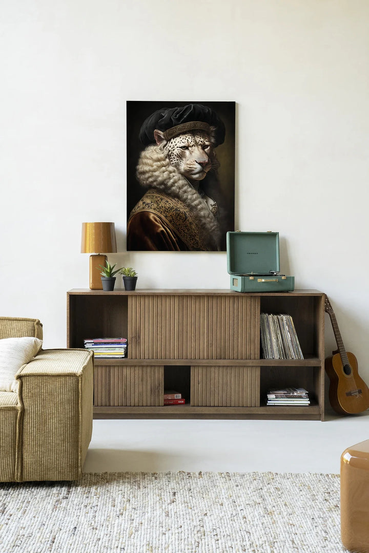 Snow Leopard - Moderne Wanddecoratie | Artprint, Glass Art & Wandkleed