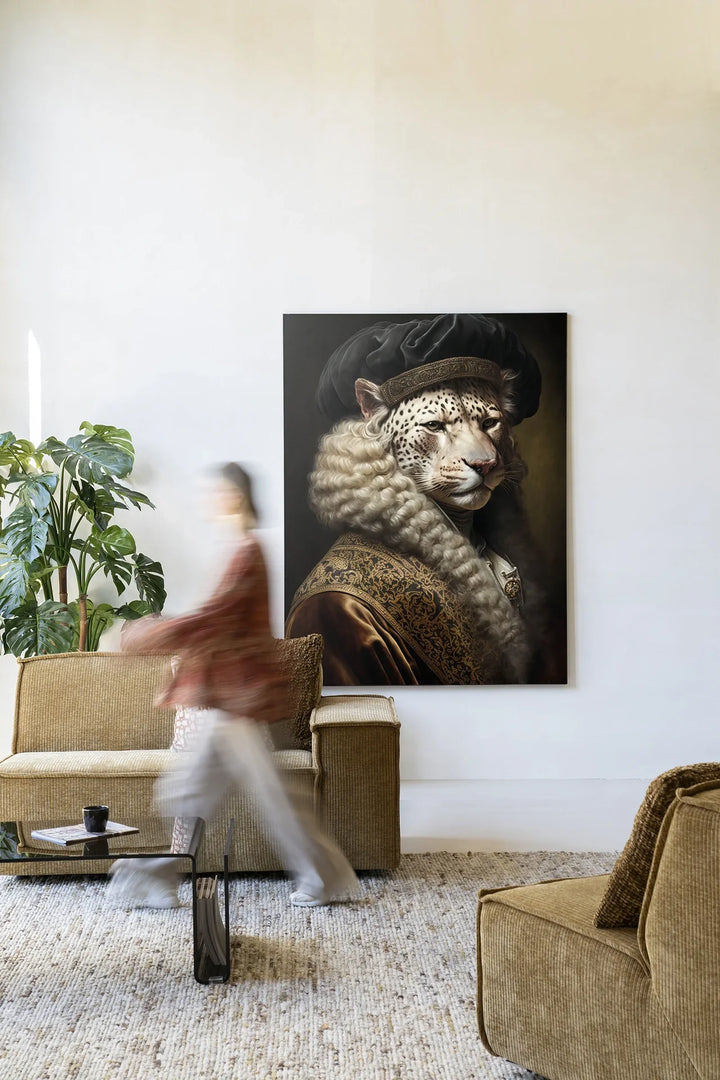 Snow Leopard - Moderne Wanddecoratie | Artprint, Glass Art & Wandkleed