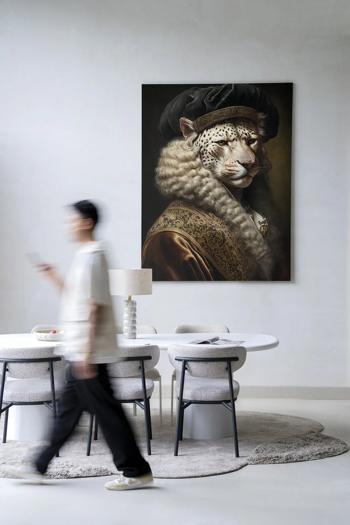 Snow Leopard - Moderne Wanddecoratie | Artprint, Glass Art & Wandkleed