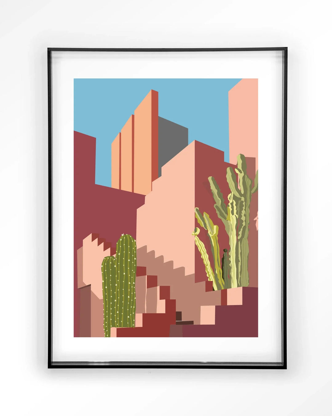 Botanical Stairs - Moderne Wanddecoratie | Artprint, Glass Art & Wandkleed