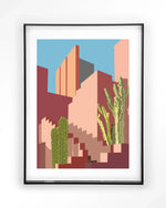 Botanical Stairs - Moderne Wanddecoratie | Artprint, Glass Art & Wandkleed
