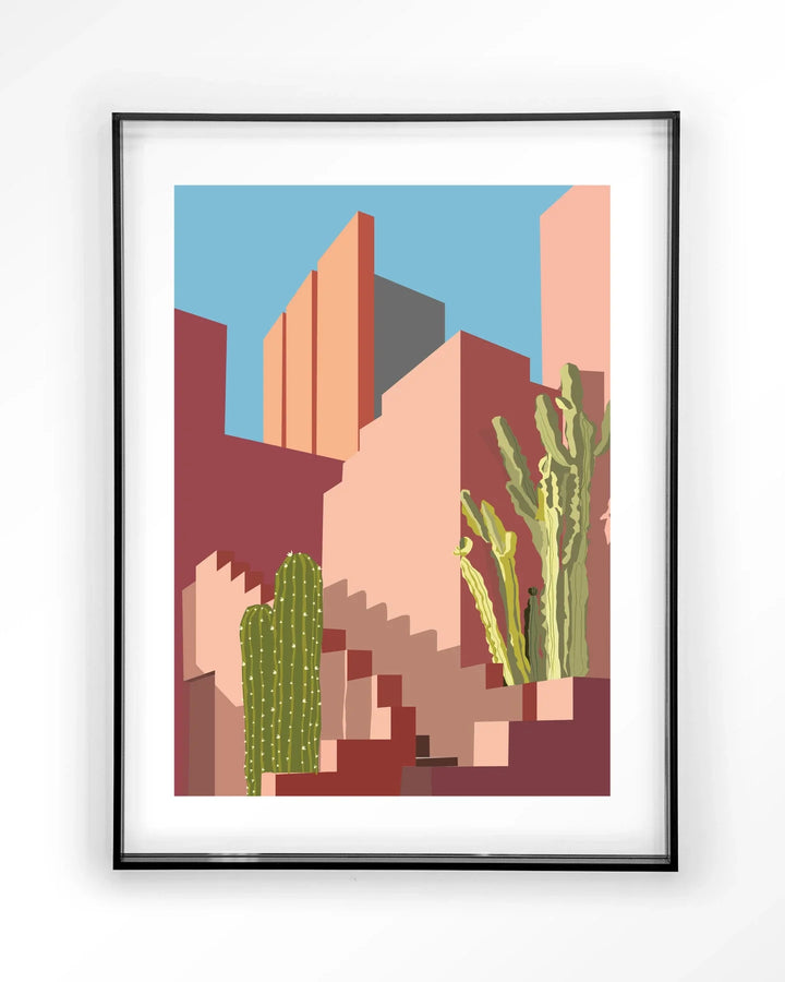 Botanical Stairs - Moderne Wanddecoratie | Artprint, Glass Art & Wandkleed