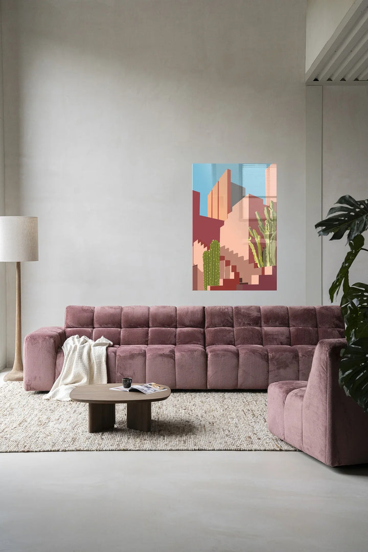 Botanical Stairs - Moderne Wanddecoratie | Artprint, Glass Art & Wandkleed