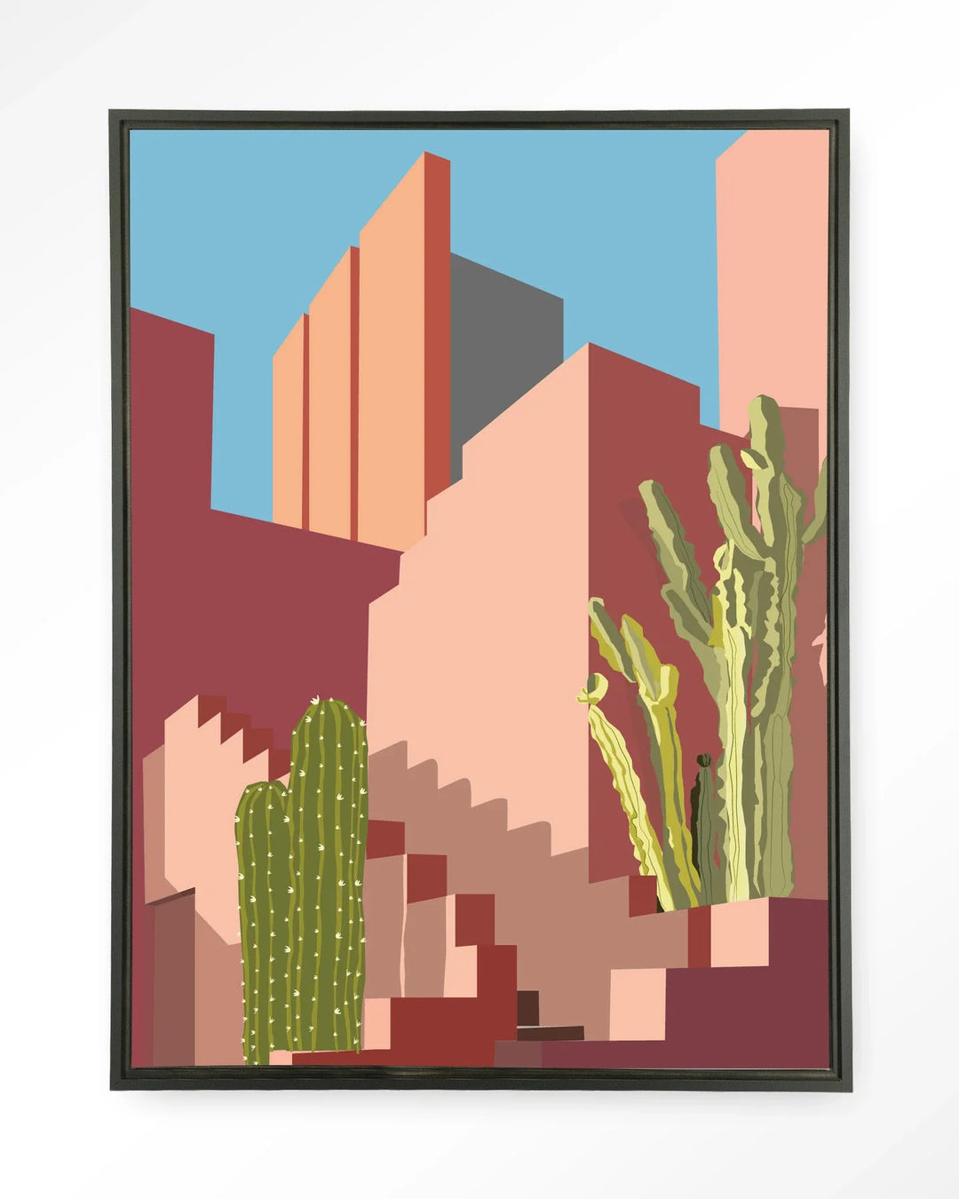 Botanical Stairs - Moderne Wanddecoratie | Artprint, Glass Art & Wandkleed