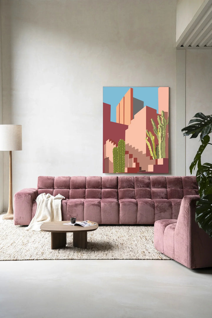 Botanical Stairs - Moderne Wanddecoratie | Artprint, Glass Art & Wandkleed