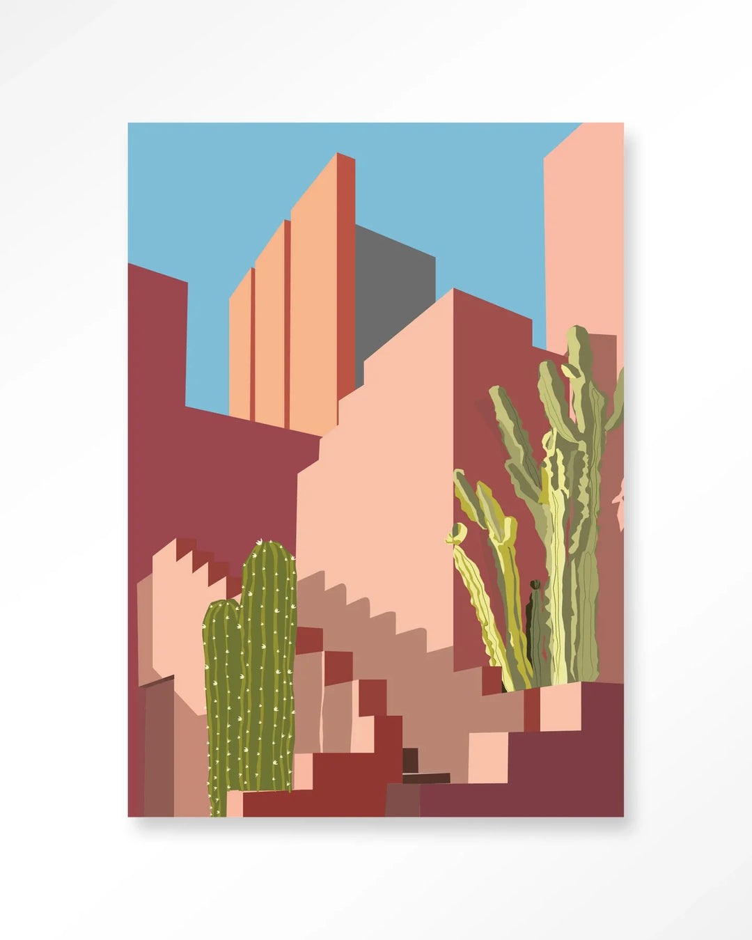 Botanical Stairs - Moderne Wanddecoratie | Artprint, Glass Art & Wandkleed