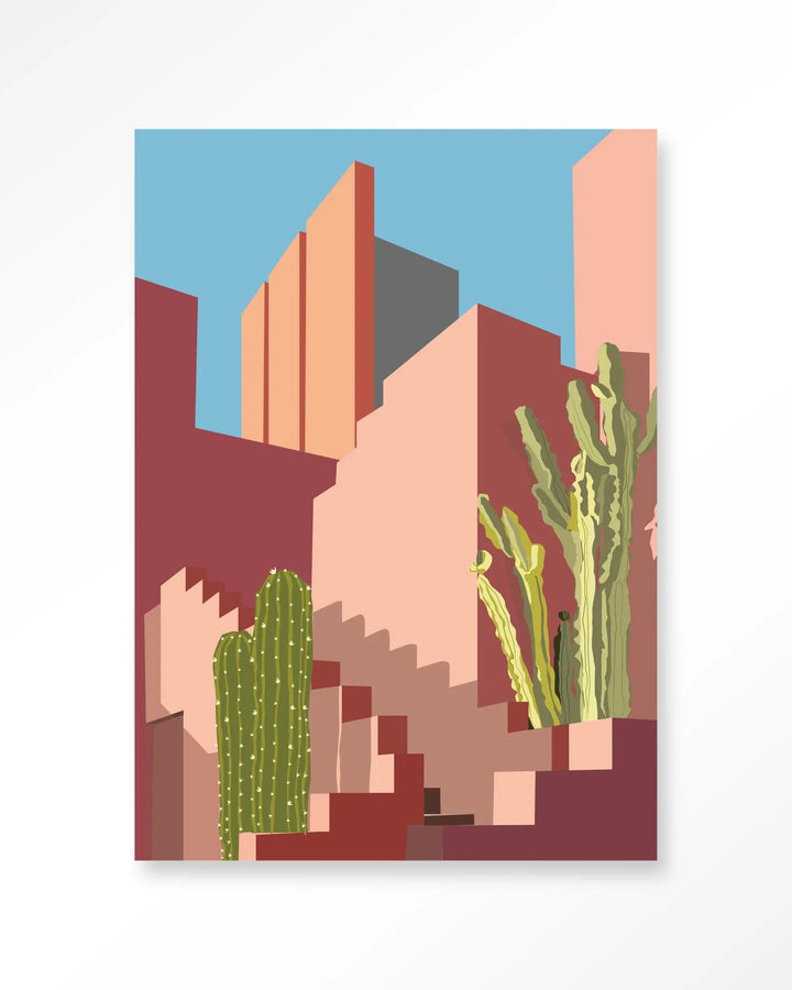 Botanical Stairs - Moderne Wanddecoratie | Artprint, Glass Art & Wandkleed