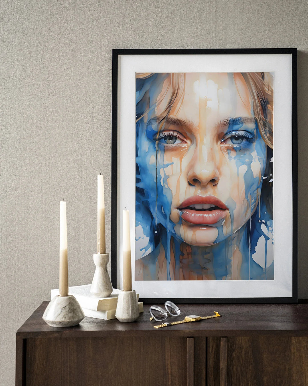 Aqua - Moderne Wanddecoratie | Artprint, Glass Art & Wandkleed