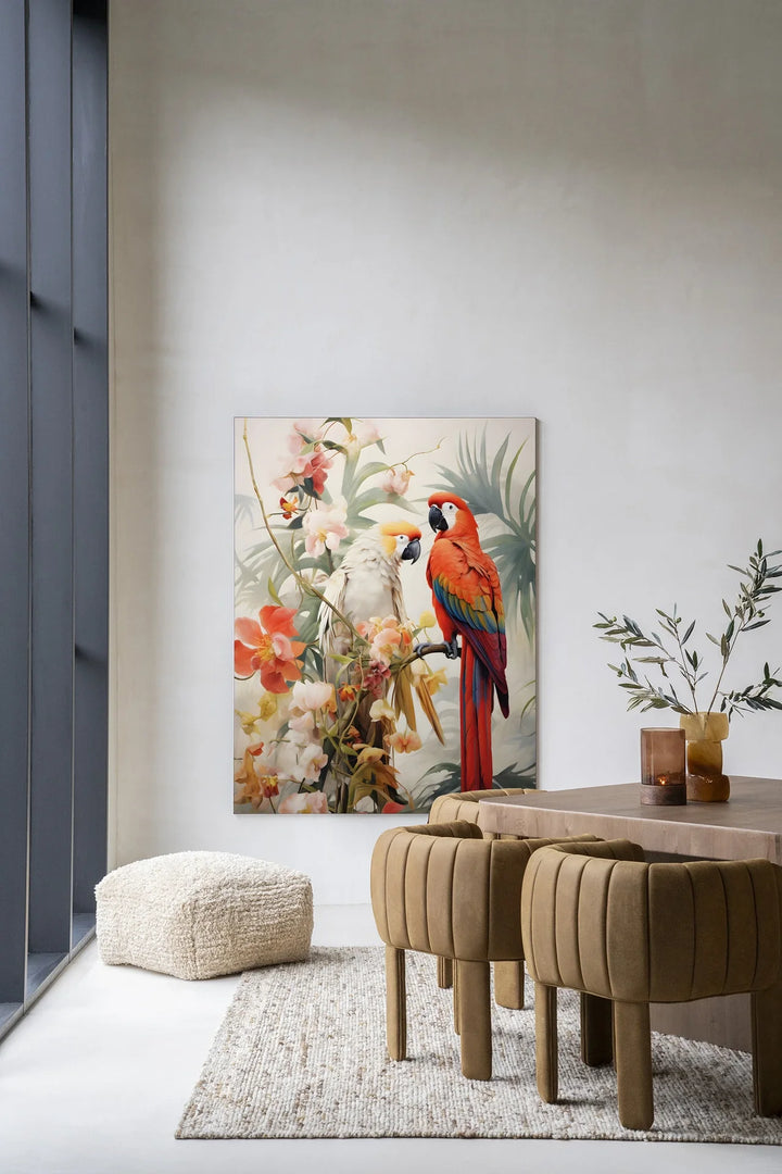 Lovebirds - Moderne Wanddecoratie | Artprint, Glass Art & Wandkleed