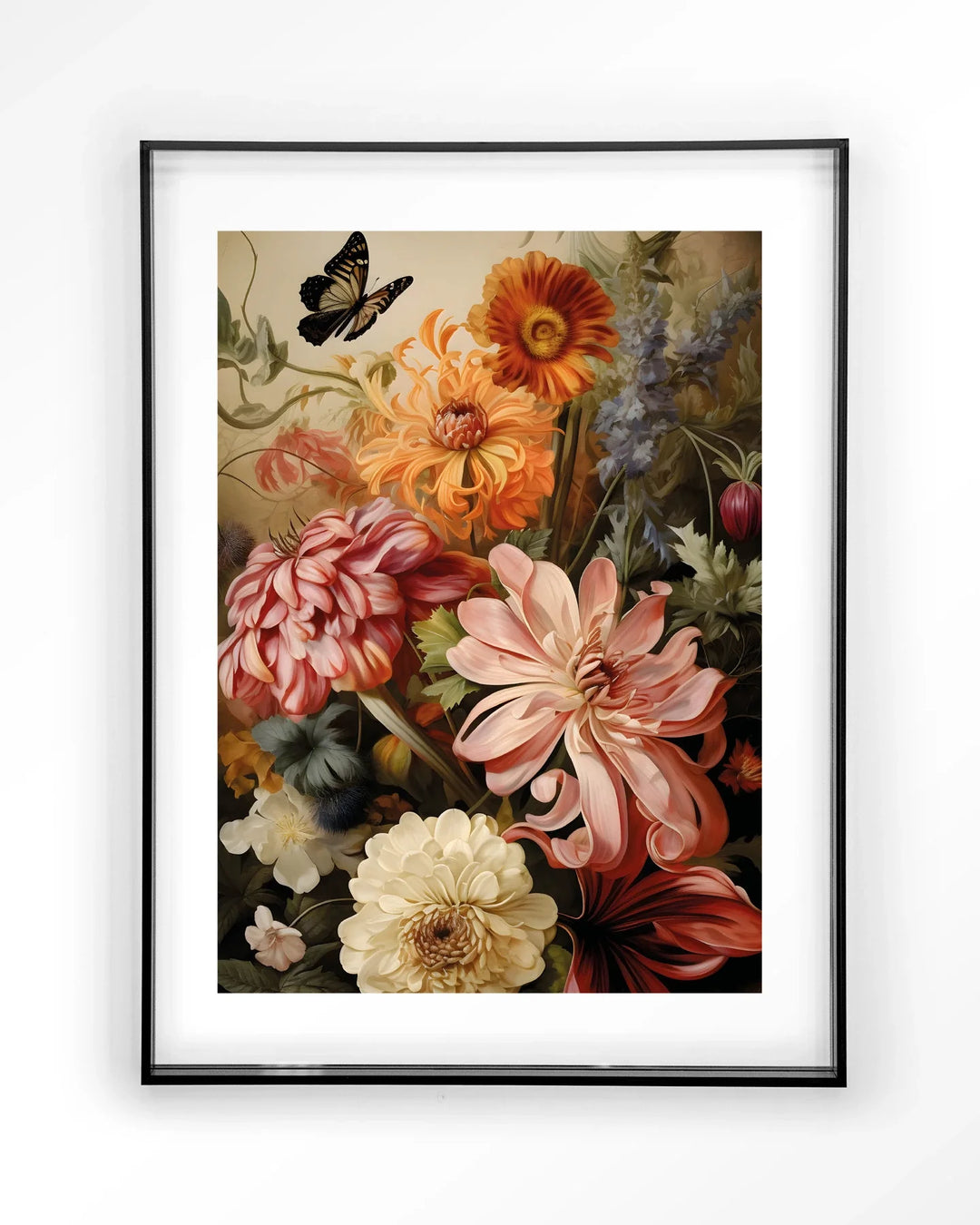 Vintage Flowers - Moderne Wanddecoratie | Artprint, Glass Art & Wandkleed