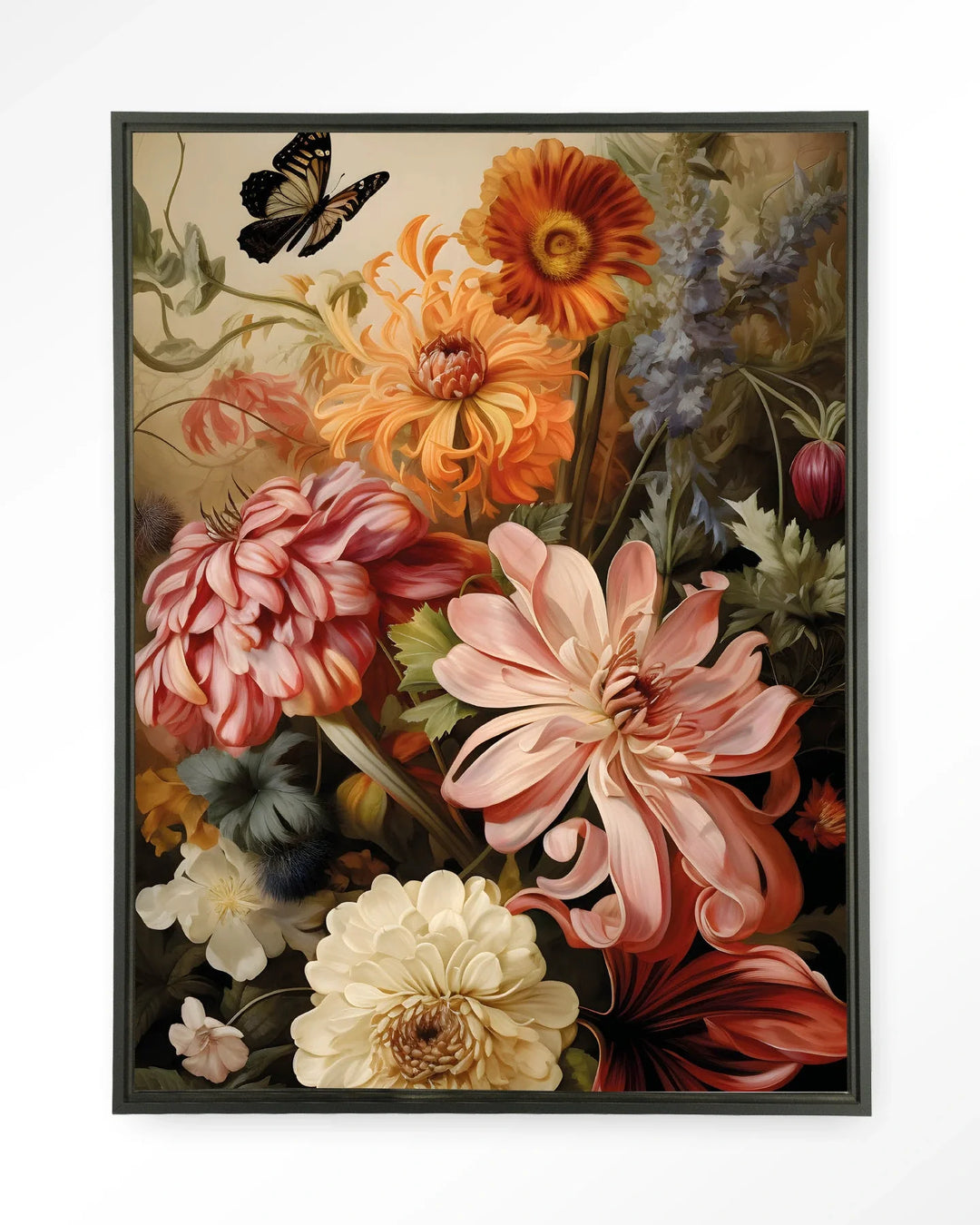 Vintage Flowers - Moderne Wanddecoratie | Artprint, Glass Art & Wandkleed