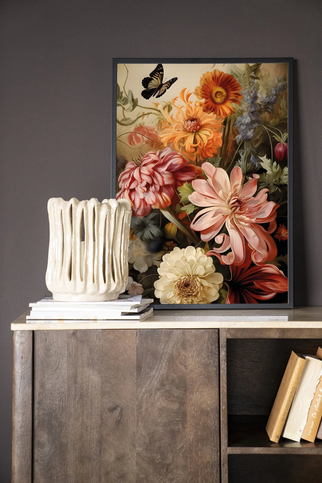 Vintage Flowers - Moderne Wanddecoratie | Artprint, Glass Art & Wandkleed