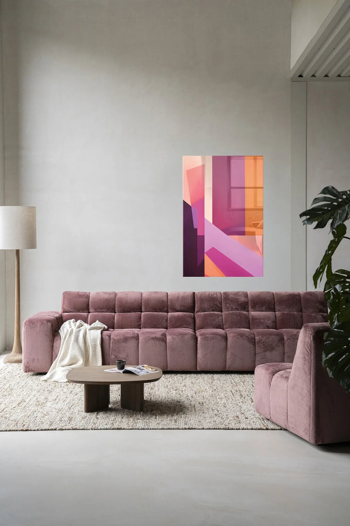 Folded Lines - Moderne Wanddecoratie | Artprint, Glass Art & Wandkleed