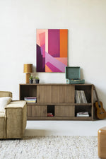 Folded Lines - Moderne Wanddecoratie | Artprint, Glass Art & Wandkleed