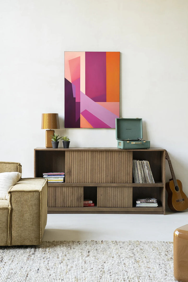 Folded Lines - Moderne Wanddecoratie | Artprint, Glass Art & Wandkleed