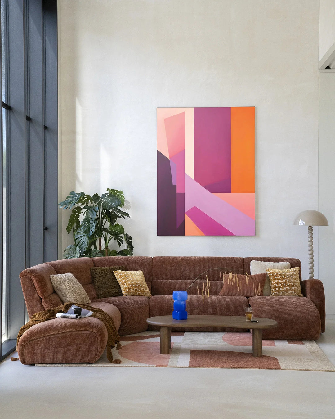 Folded Lines - Moderne Wanddecoratie | Artprint, Glass Art & Wandkleed