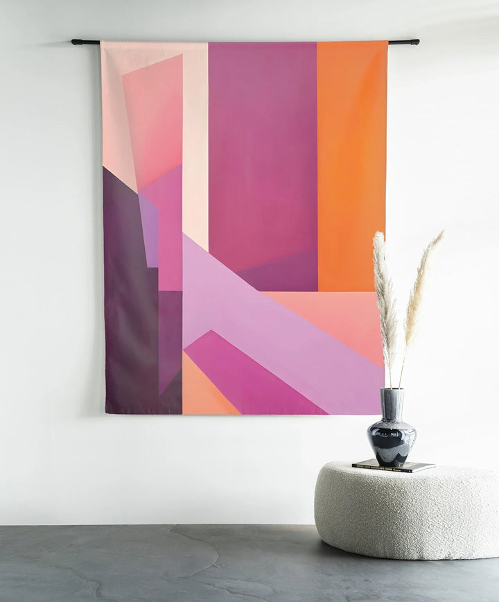 Folded Lines - Moderne Wanddecoratie | Artprint, Glass Art & Wandkleed