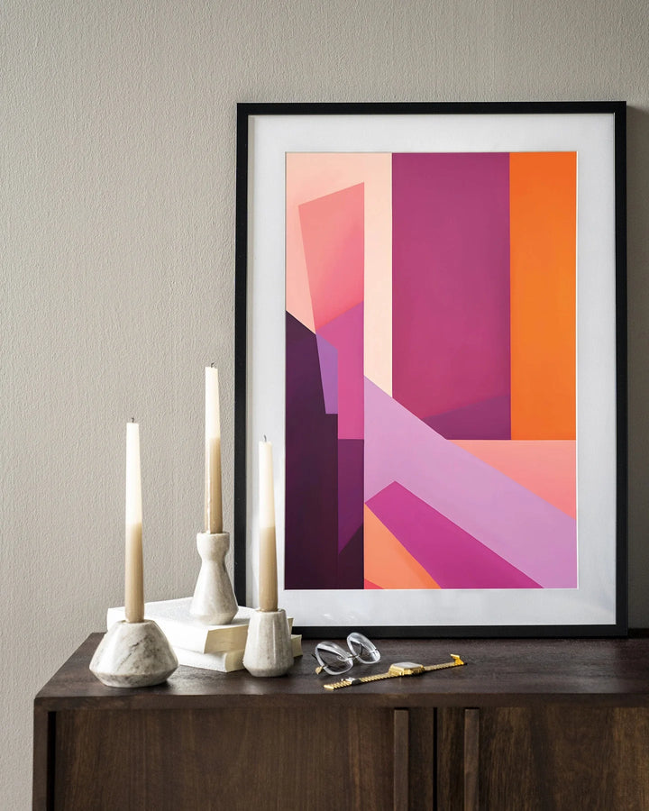 Folded Lines - Moderne Wanddecoratie | Artprint, Glass Art & Wandkleed