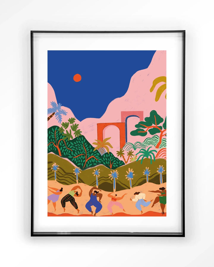 Dancing In Paradise - Moderne Wanddecoratie | Artprint, Glass Art & Wandkleed