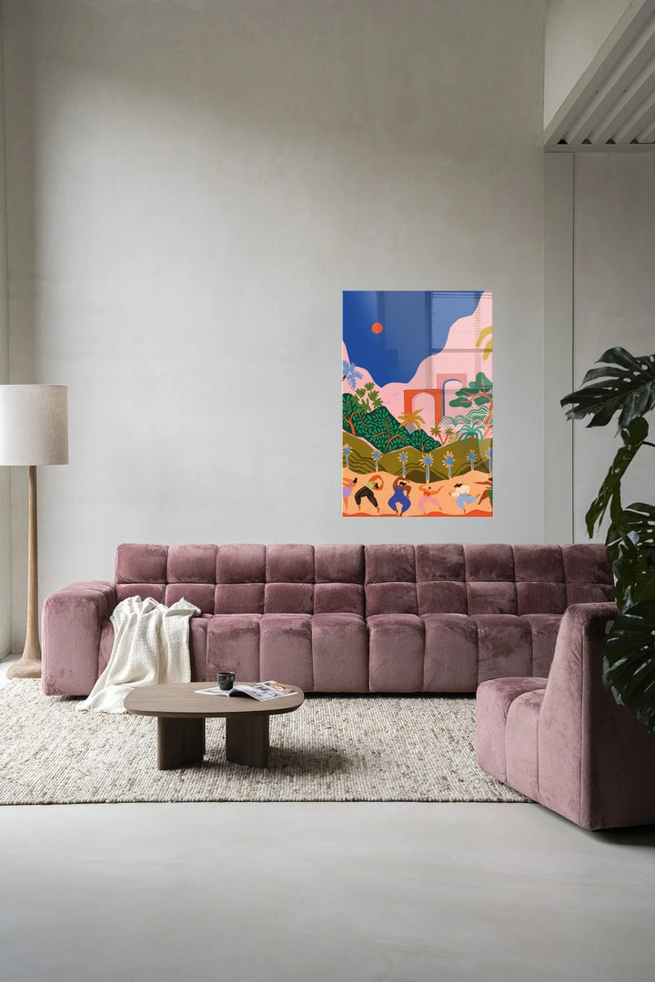 Dancing In Paradise - Moderne Wanddecoratie | Artprint, Glass Art & Wandkleed