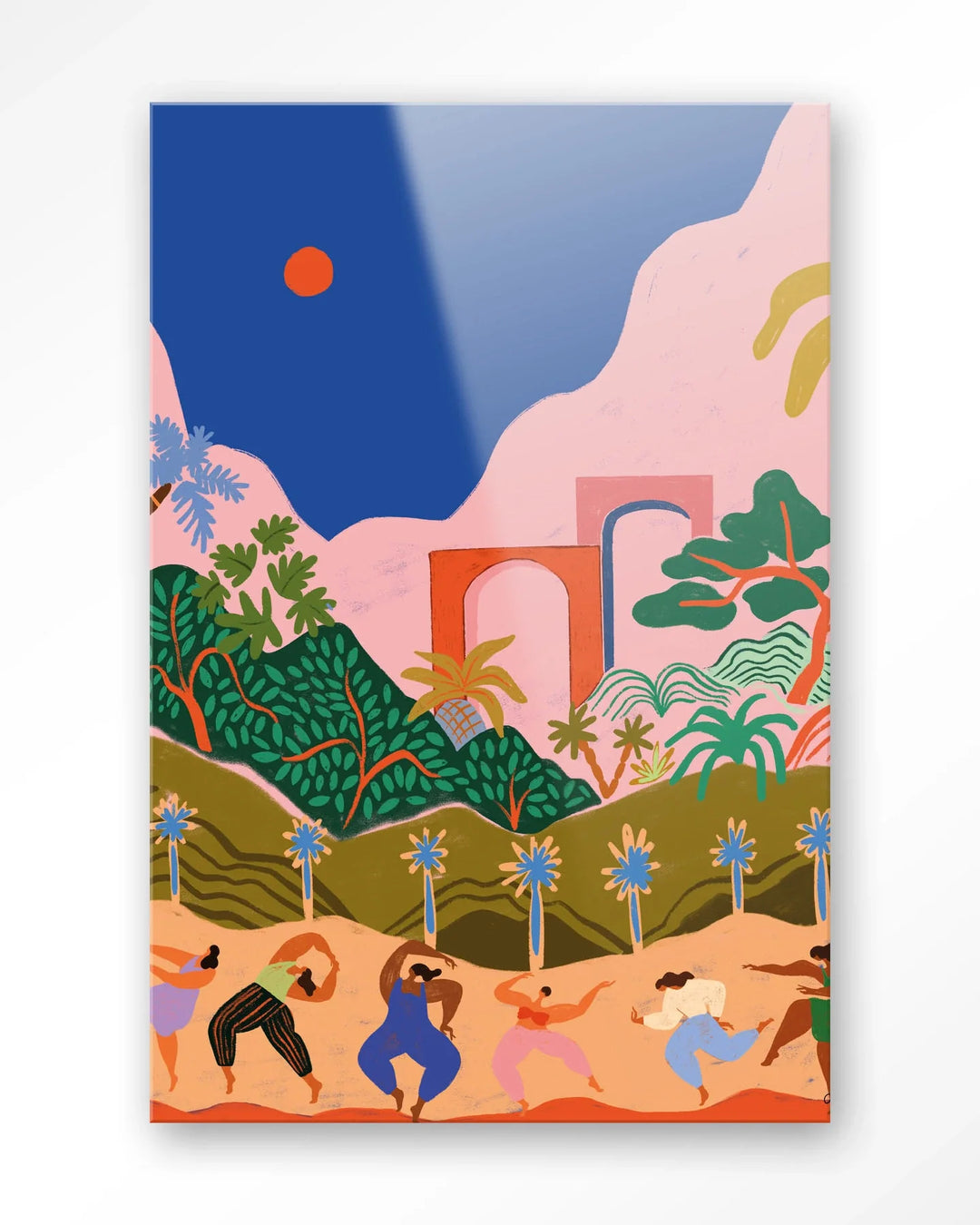 Dancing In Paradise - Moderne Wanddecoratie | Artprint, Glass Art & Wandkleed