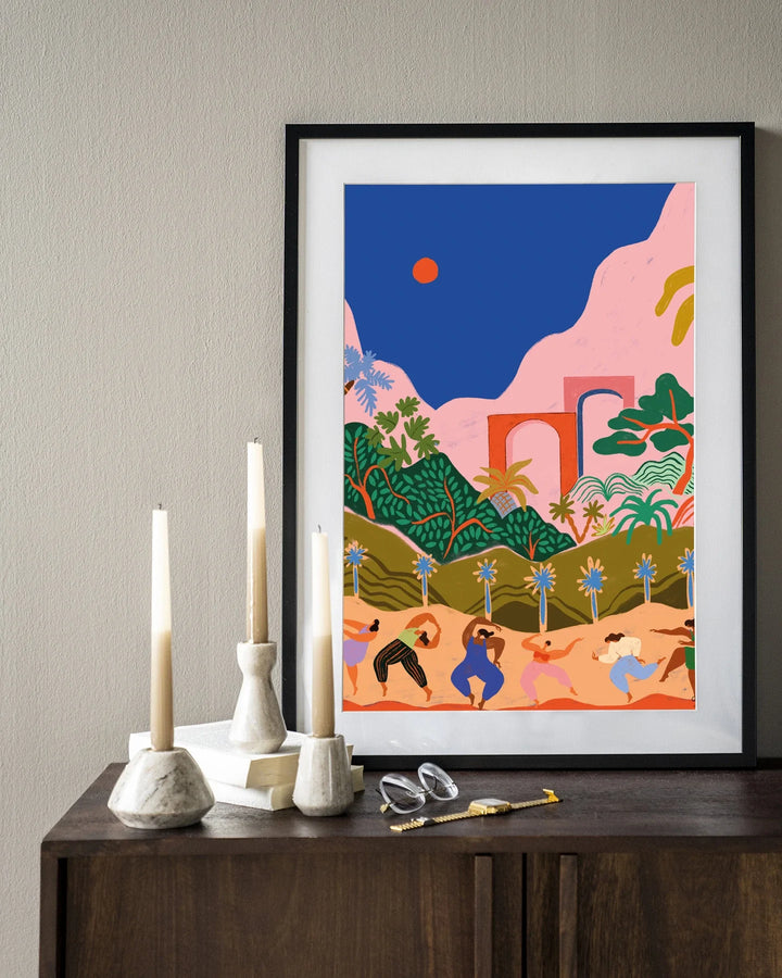 Dancing In Paradise - Moderne Wanddecoratie | Artprint, Glass Art & Wandkleed